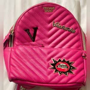 Cute mini Pink VS backpack